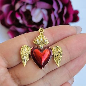 Corazón con alas Mediano